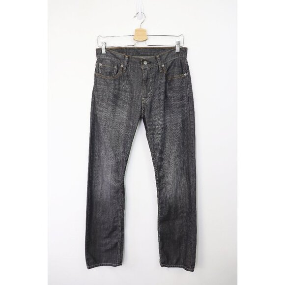 Levi's 514‎ Straight Fit Jeans Contrast Stitch 100% Cotton Rigid Denim Grey 30 - Picture 1 of 5